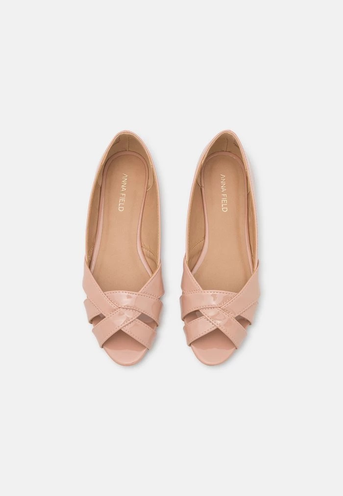 Ballerine ANNA FIELD Anna Field Peeptoe Ballet Pumps Rose Femme | UGK-3694865